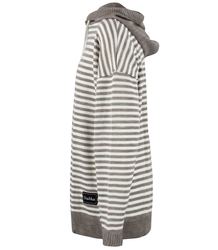 Women's striped sweater with hood warm loose MIRIAM