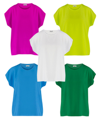 Basic women's seamless box T-shirt SARA blouse