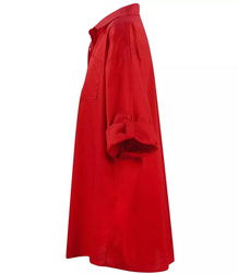 Long shirt Basic cotton shirt dress