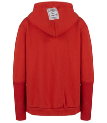 Warm women's short sweatshirt one-color basic with hood RENATA