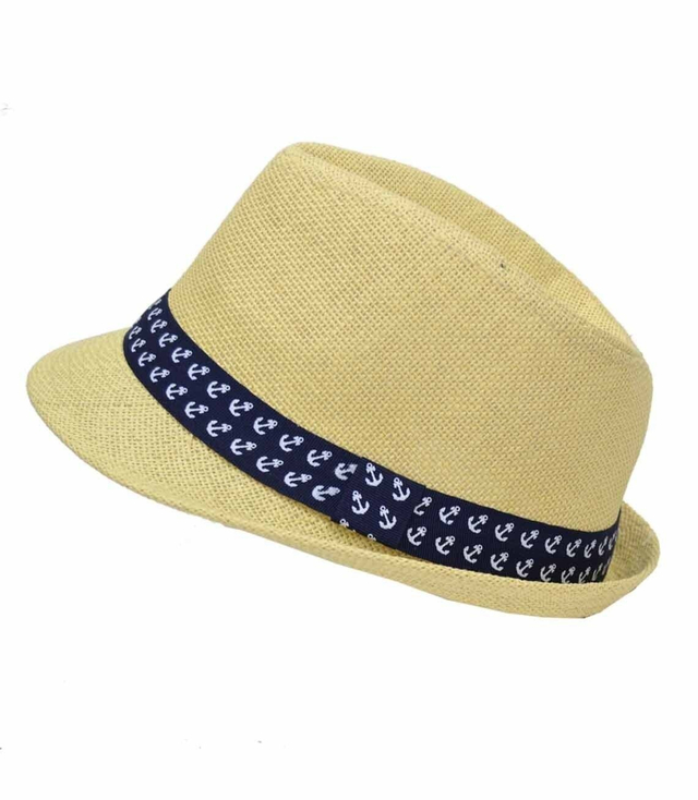 Men's Panama Hat Anchors