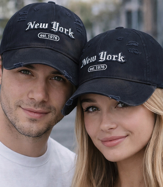 NEW YORK UNISEX baseball cap with decorative patch