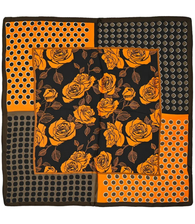 Stylish Elegant Scarf Mix of beautiful patterns 70x70 cm