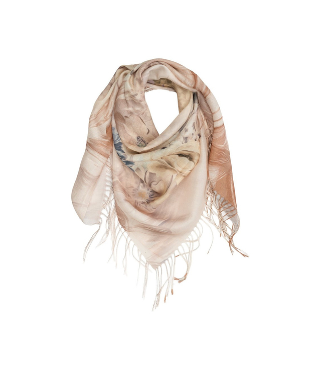 Women's floral pattern scarf 180x70