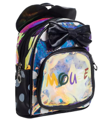 Charming children's holographic backpack MOUSE USZKA