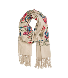 Women's scarf with floral ornament stylish