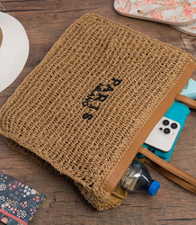 Torebka shopper z plecionki PARIS MILANO