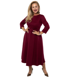 Classic strapless flared midi dress ELISE 2