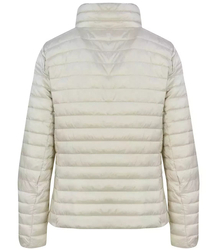 Short quilted transitional keychain jacket