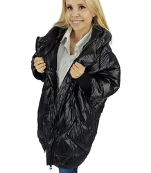 Quilted jacket with wide collar LAURA