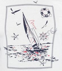 Men's short sleeve t-shirt with nautical motif
