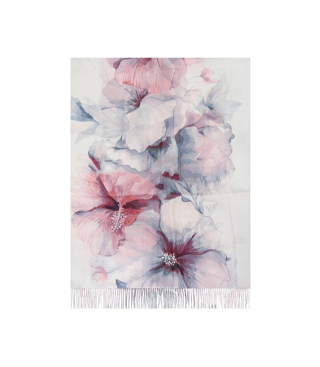 Women's floral pattern scarf 180x70