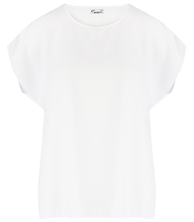 T-shirt pudełkowy bluzka damska bez szwów basic SARA