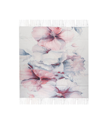 Women's scarf with floral pattern 100x100