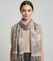 Fashionable women's tassel scarf women's elegant shawl