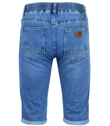 Men's denim shorts tie shorts