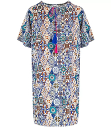 Summer dress loose tunic colorful patterns NINA