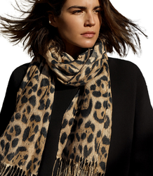 Women's scarf with leopard fashion pattern 180x70
