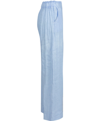 Wide leg linen culotte pants LAILA