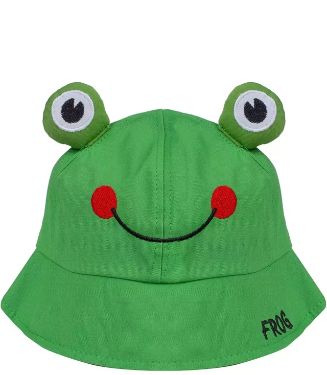 Children's hat deep cap frog eyes