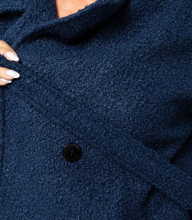 Women's TEDDY boucle fabric bear coat