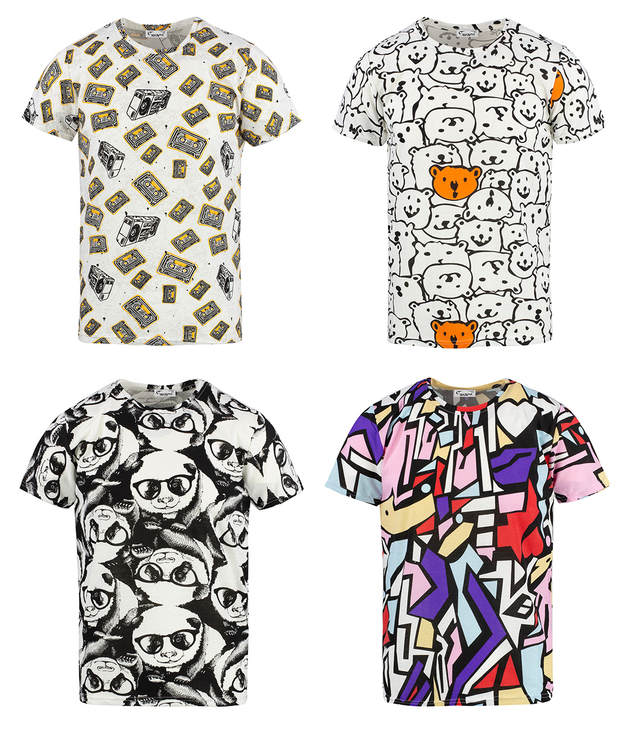 Men's t-shirt, short sleeve, colorful print