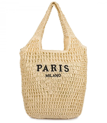 PARIS MILANO summer braided shoulder bag