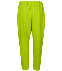 Women&#39;s fabric trousers with a BAGGY tab