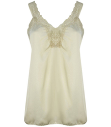 Satin long sexy top with lace straps