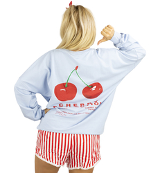 Women's oversize sweatshirt cherry print CHERRY PERFECTION