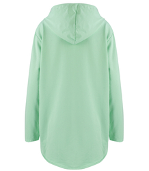 One-color basic women's thin sweatshirt with hood ZEFIRA