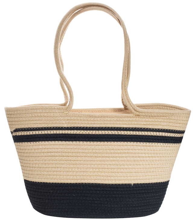 Mega large summer beach bag braided cotton