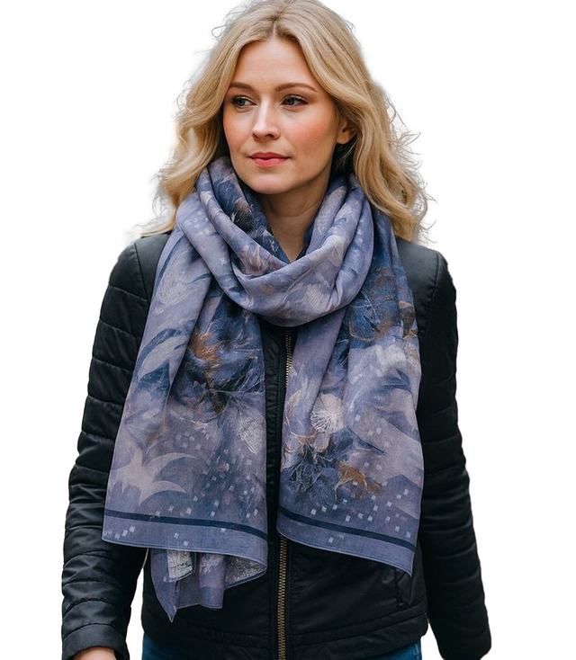 Women's patterned shawl 70x180