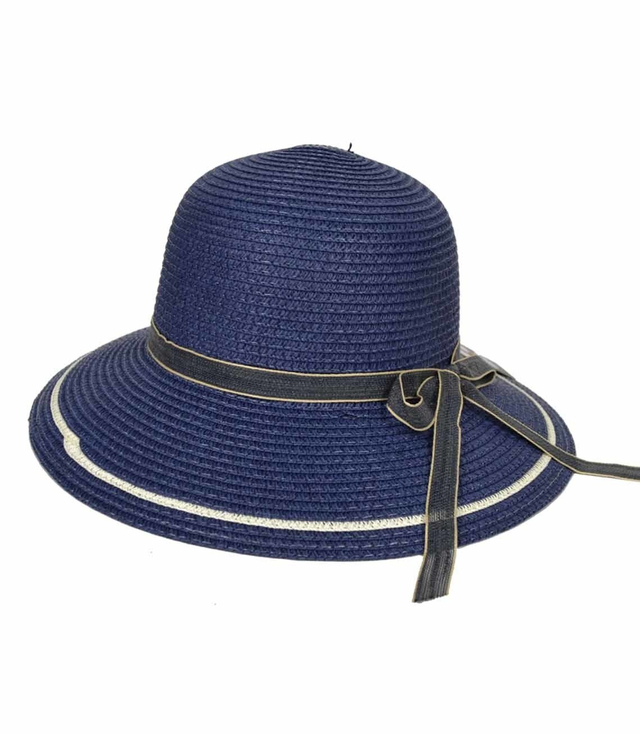 Stylowy kapelusz słomkowy wstążka elegancki