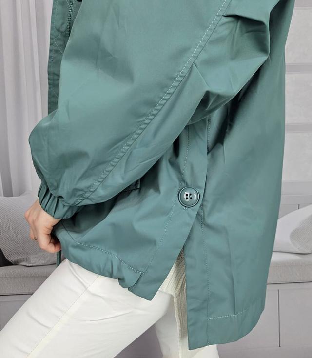 Short transitional oversize rain jacket ELENA