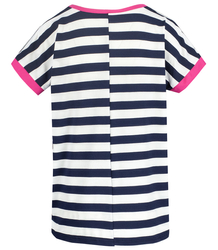 Striped short-sleeved T-shirt with a MIRACLE pocket