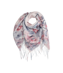 Women's scarf with floral pattern 100x100