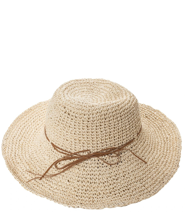 Fashionable large braided pattern women's smooth hat with thong