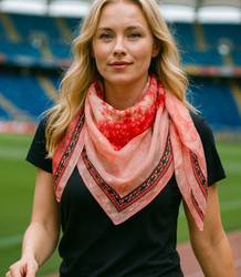 Elegant women's scarf with an insane 70x70 pattern