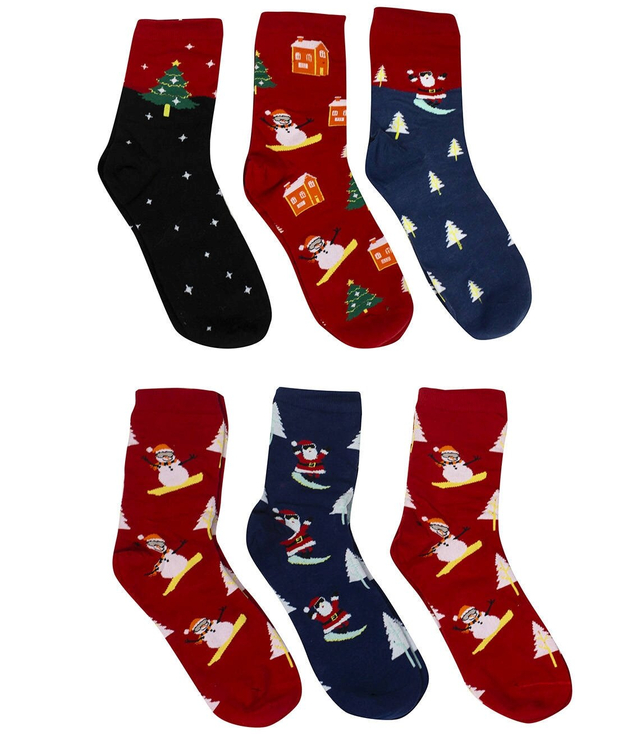 Christmas men's socks 6-pack SANTA