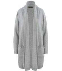 GŁADKI Sweter Kardigan WEŁNA Kaszmir