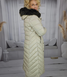 Long quilted winter warm coat with hood ARCTICA jacket