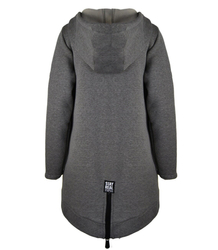 Designer long parka sweatshirt thick warm