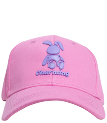 Children's baseball cap decorated with a bunny patch