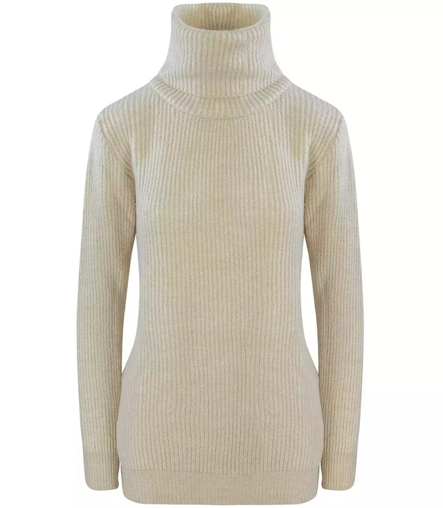 Classic ribbed turtleneck sweater