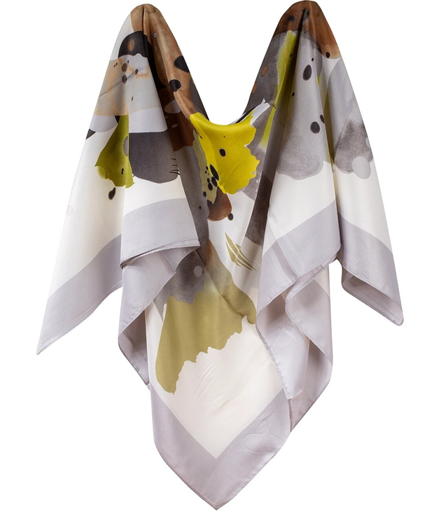 Sling delicate elegant scarf decorated with a beautiful pattern