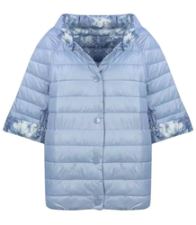 Short reversible flower transitional jacket