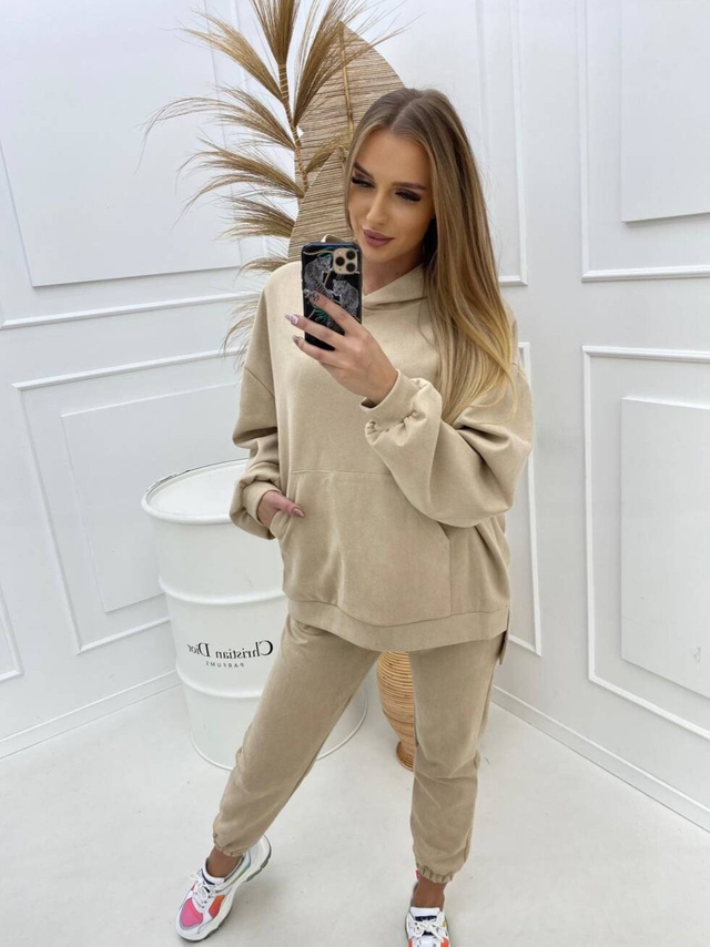 BASIC suede tracksuit 2-piece set
