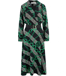 Elegant dress Beautiful with belt Envelope neckline LUNA