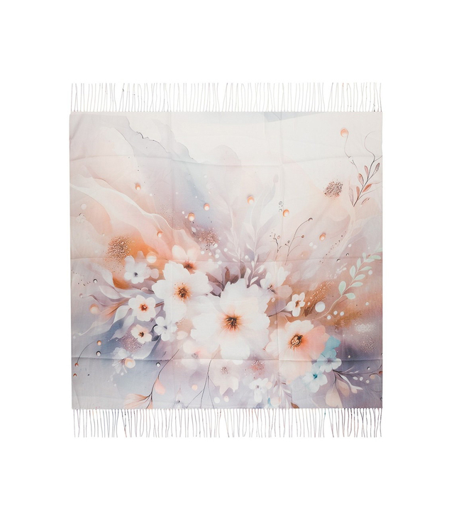 Women's floral pattern scarf 180x70